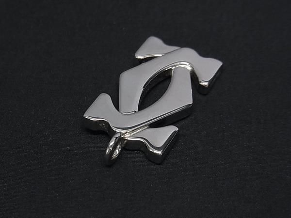 Cartier カルティエ ペンダントトップ チャーム 2Cロゴ シルバー