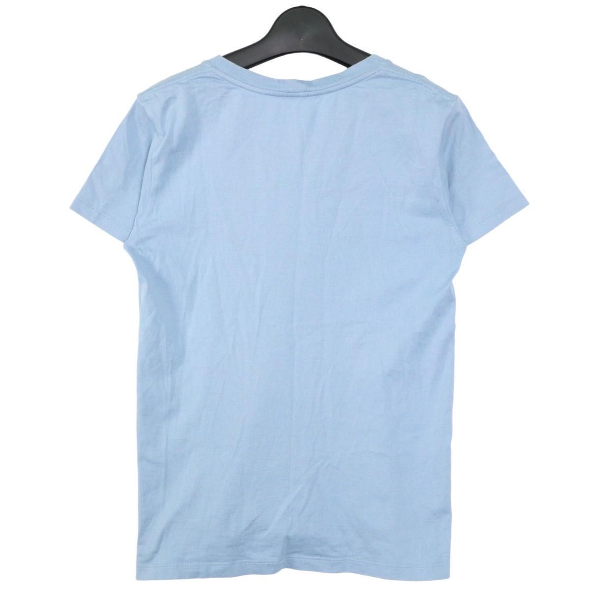 CELINE セリーヌ 刺繍ロゴ 半袖 Tシャツ XS レディース／メンズ ライト