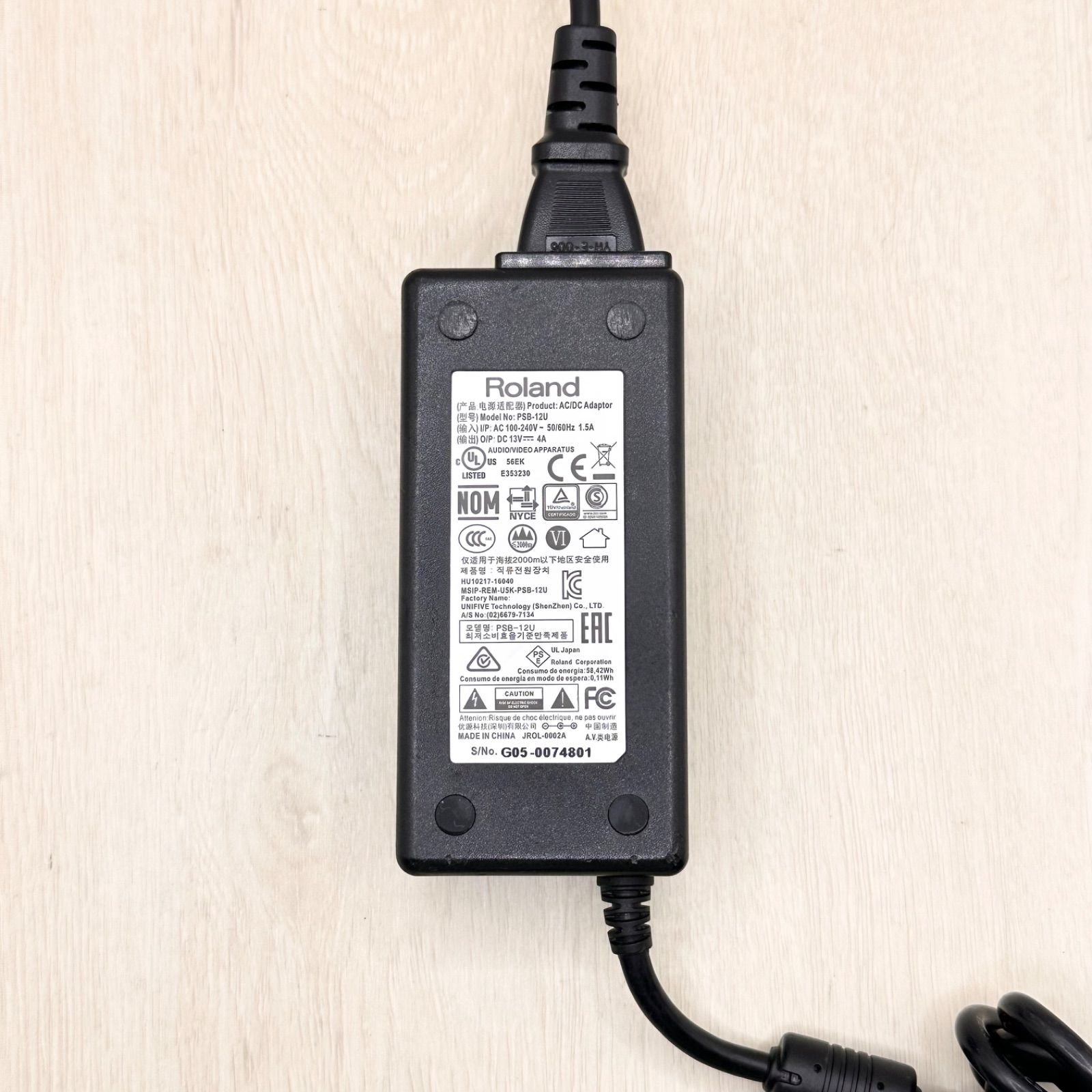 PSB-12U Roland ACアダプター AC-33 AC-40 BA-55 CUBE StreetEX KATANA