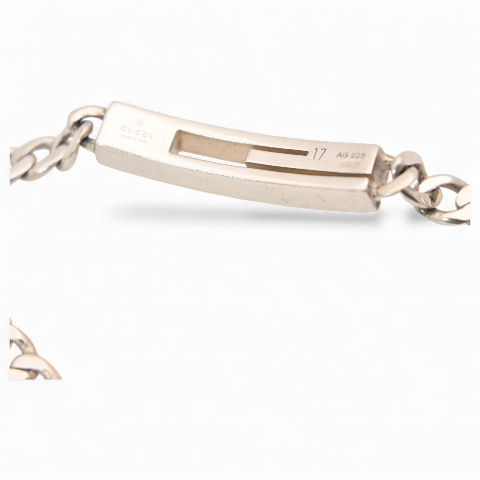 グッチ カットアウトG ブレスレット 喜平チェーン シルバー Aランク