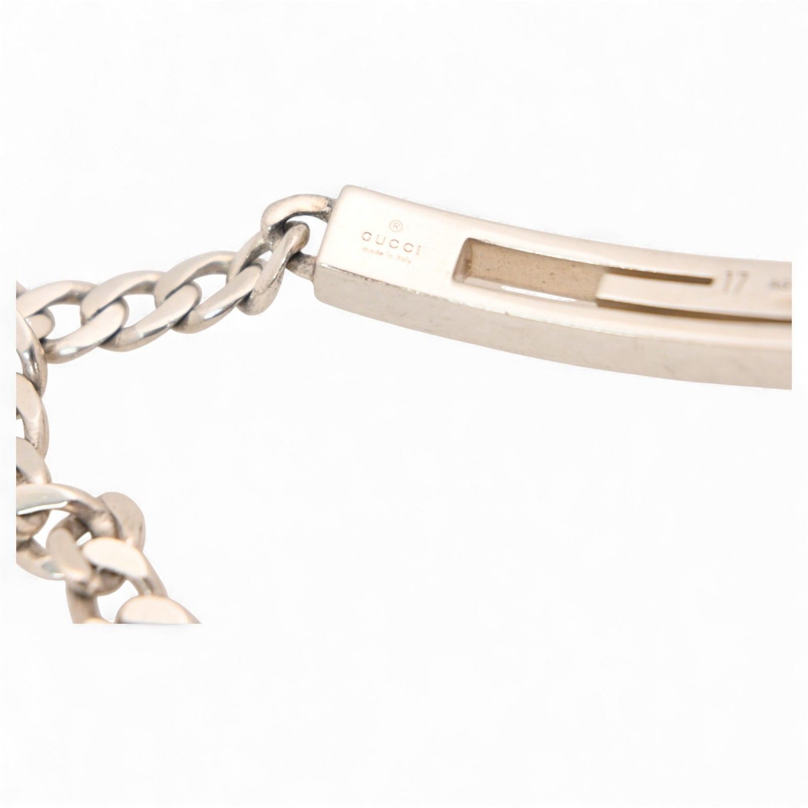 グッチ カットアウトG ブレスレット 喜平チェーン シルバー Aランク