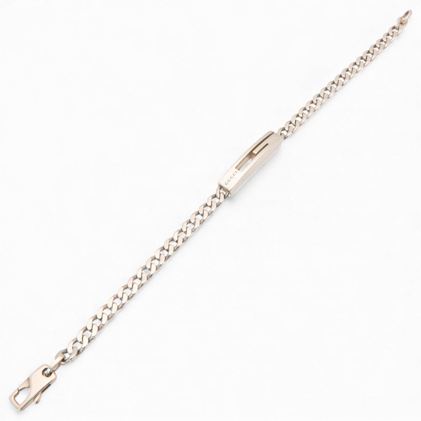 グッチ カットアウトG ブレスレット 喜平チェーン シルバー Aランク