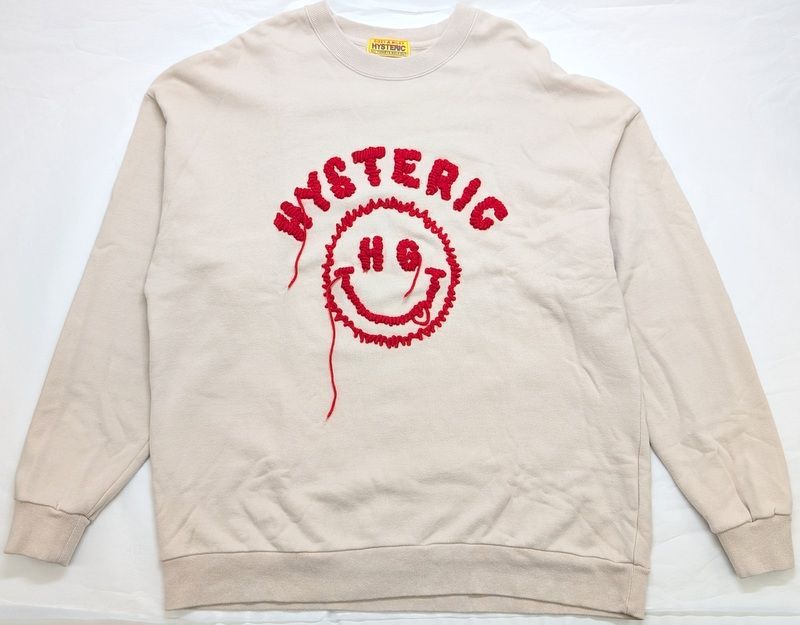 ヒステリックグラマー】SMILE刺繍 オーバーサイズスウェット Fサイズ