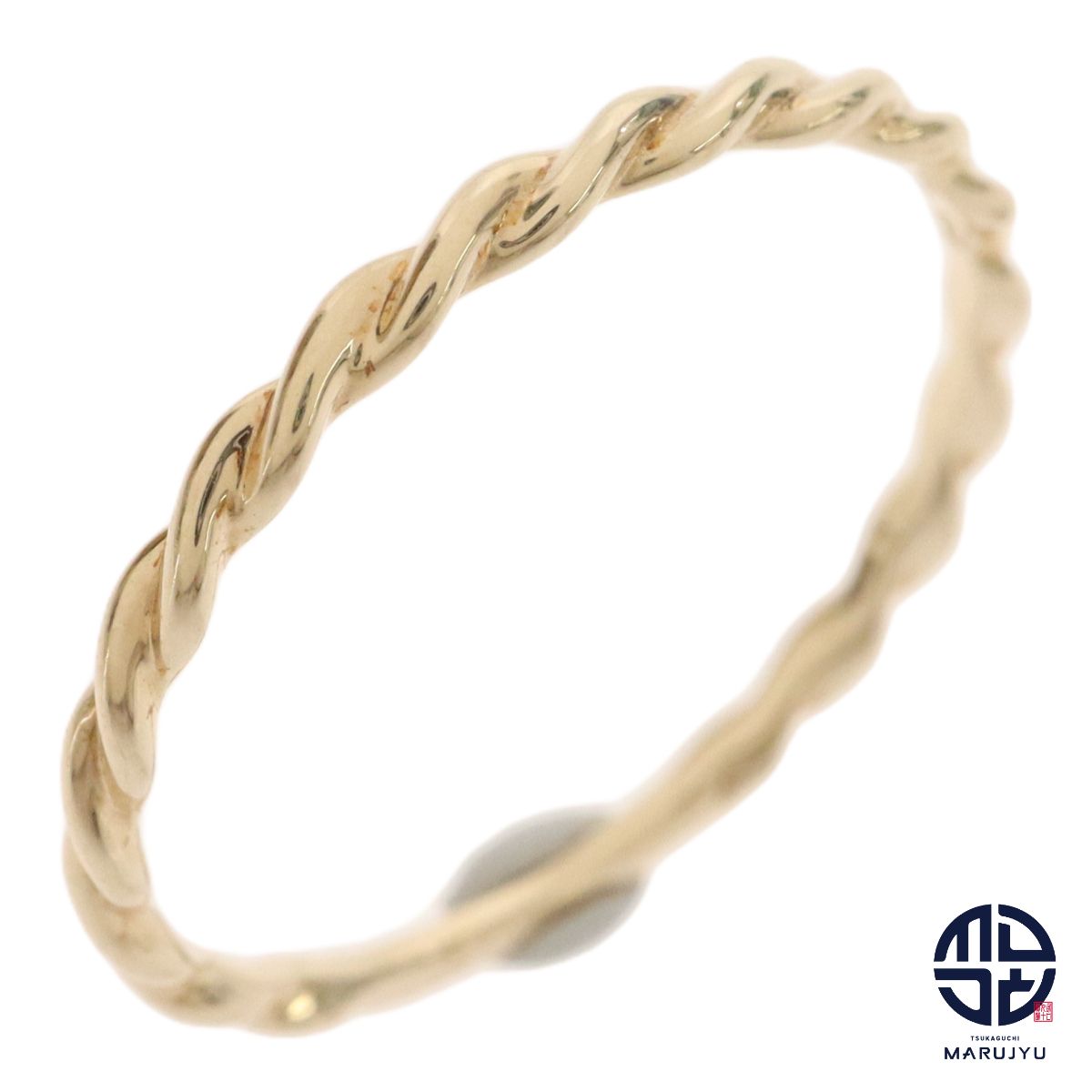 ete エテ K10YG 10金イエローゴールド レイヤード ツイスト リング