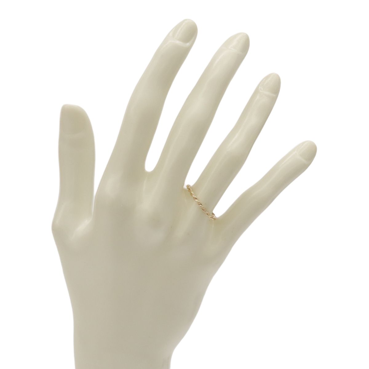 ete エテ K10YG 10金イエローゴールド レイヤード ツイスト リング