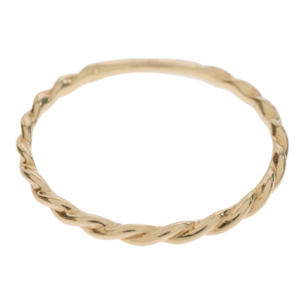 ete エテ K10YG 10金イエローゴールド レイヤード ツイスト リング