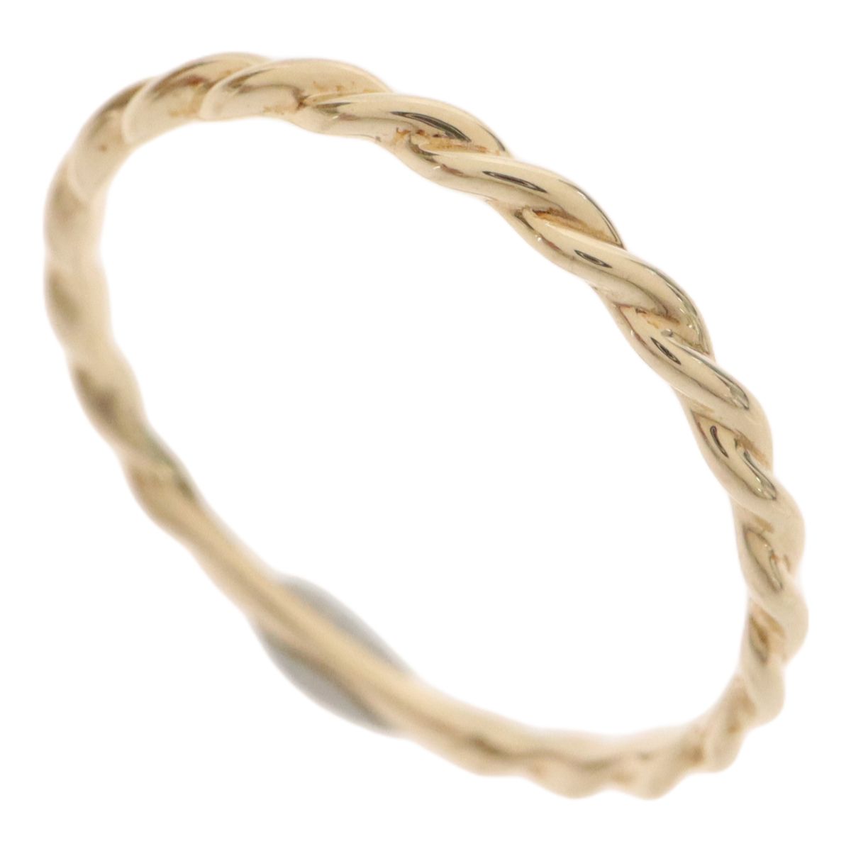 ete エテ K10YG 10金イエローゴールド レイヤード ツイスト リング