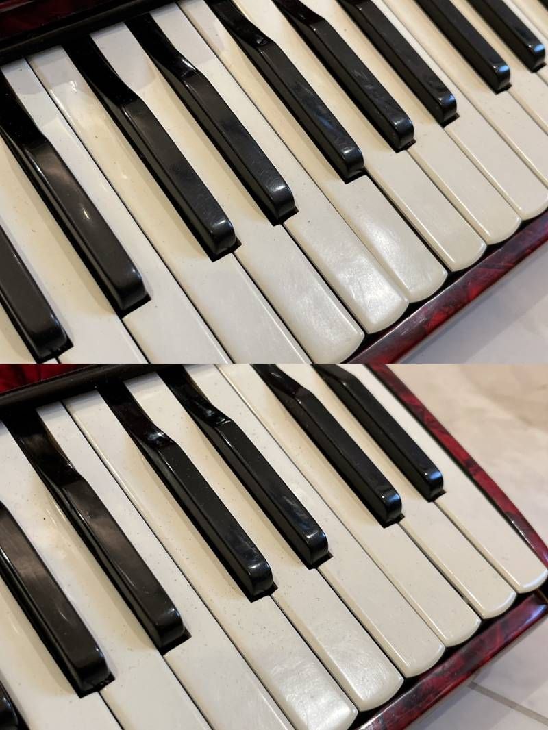 Paolo Soprani アコーディオン 41鍵 イタリア製 パオロ 赤色 ケース付