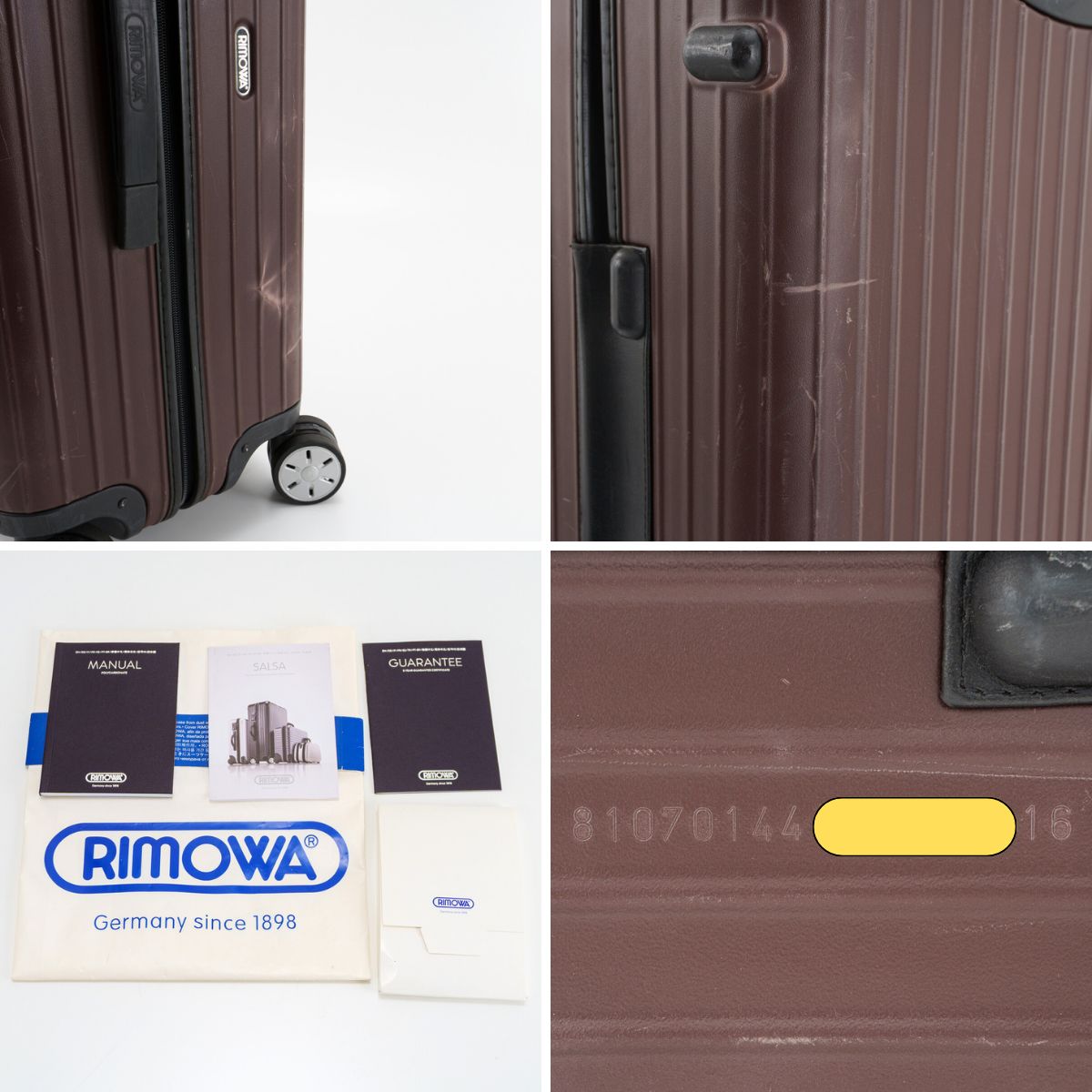 RIMOWA リモワ SALSA サルサ 78L 4輪 TSAロック チェックインL マット