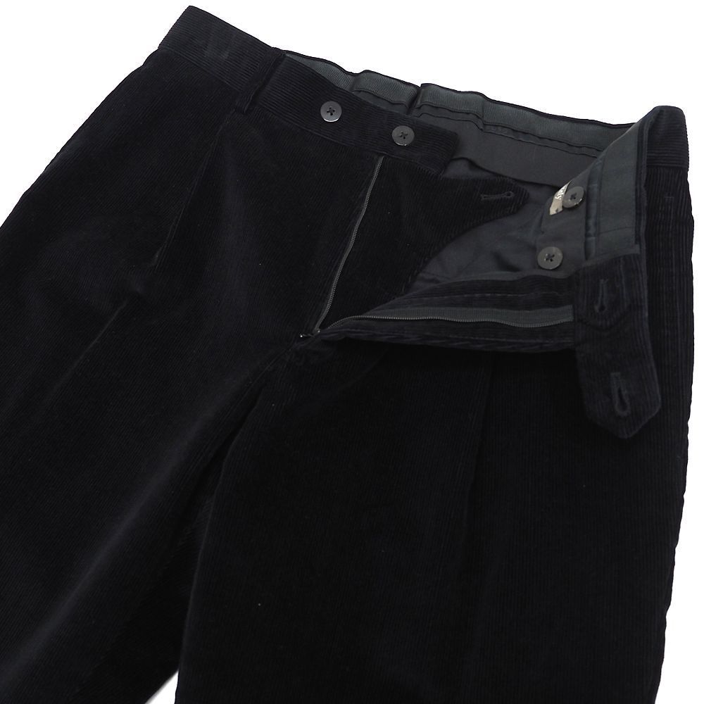 美品 CARUSO コーデュロイ パンツ 【サイズ：44】 ブラック カルーゾ 