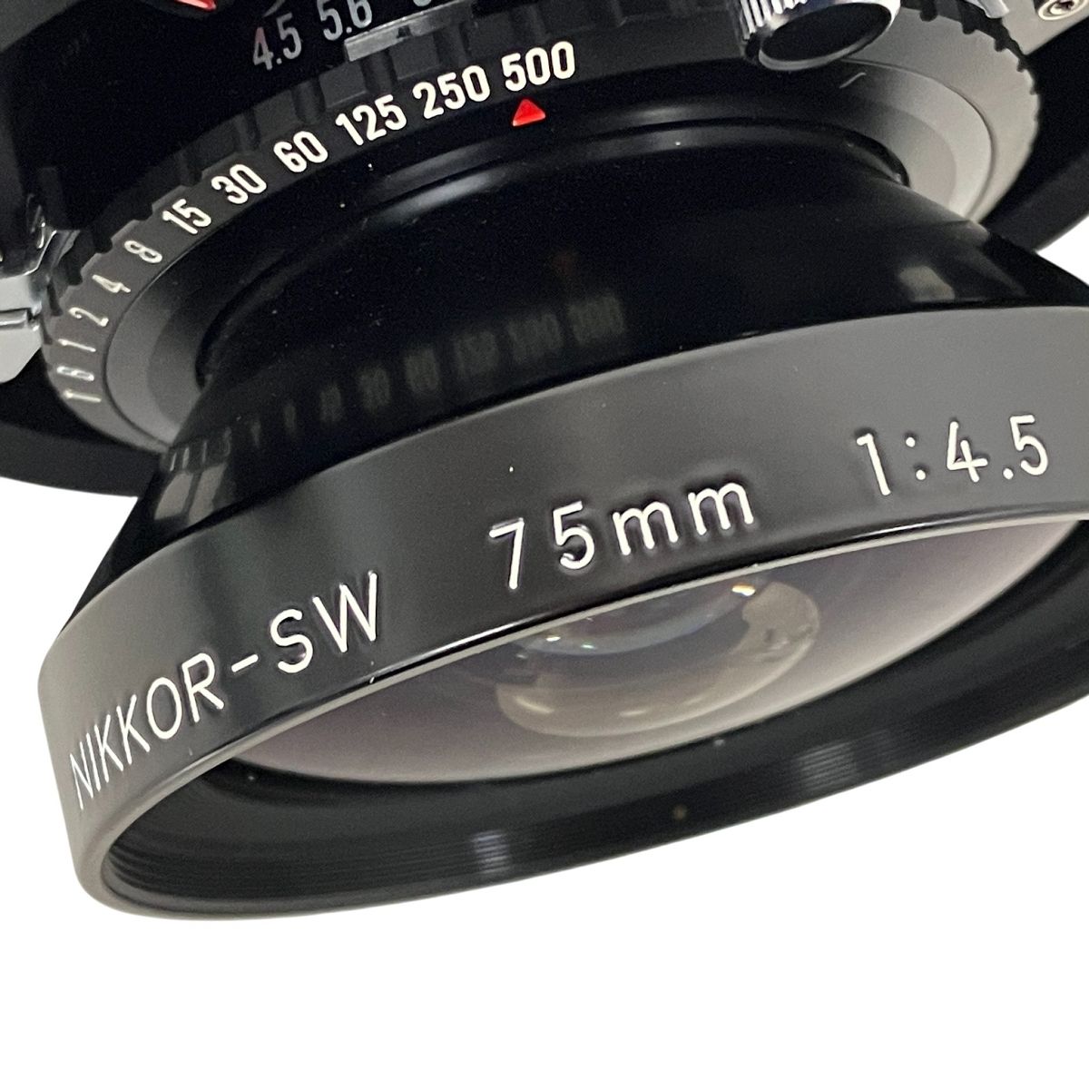 Nikon NIKKOR-SW 75mm f4.5 大判 広角レンズ フィールド撮影 中古 訳