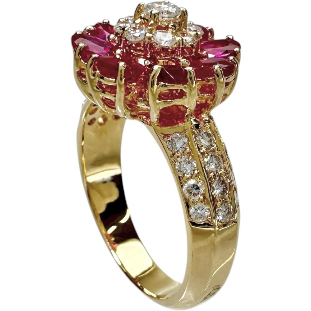 美品 ポンテヴェキオ K18 ルビー0.94ct ダイヤ計0.65 リング 指輪 美品 ポンテヴェキオ K18 ルビー0.94ct ダイヤ計0.65 リング 指輪