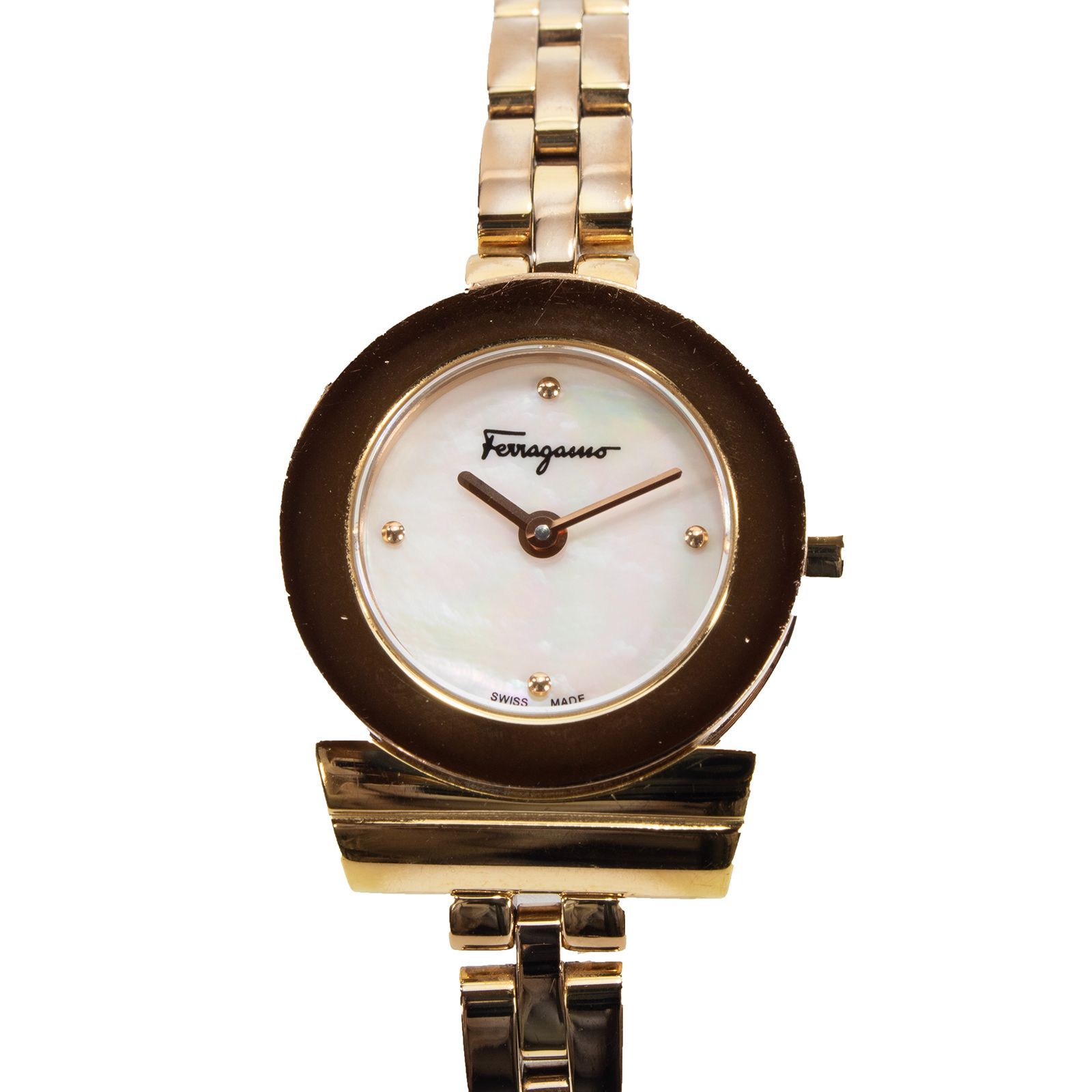 送料無料 フェラガモ 腕時計 クォーツ 2針 レディース ガンチーニ