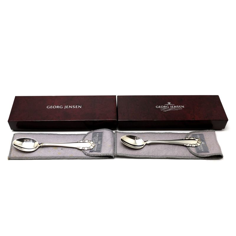 ジョージ・ジェンセン　銀製　リリー・オブ・ザ・ヴァレー　スプーン　6本セット ジョージ・ジェンセン 銀製 リリー・オブ・ザ・ヴァレー スプーン 6本