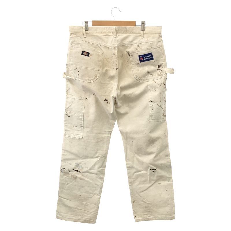 Dickies×SHERWIN WILLIAMS ペイント加工ペインターパンツ 白 38×32