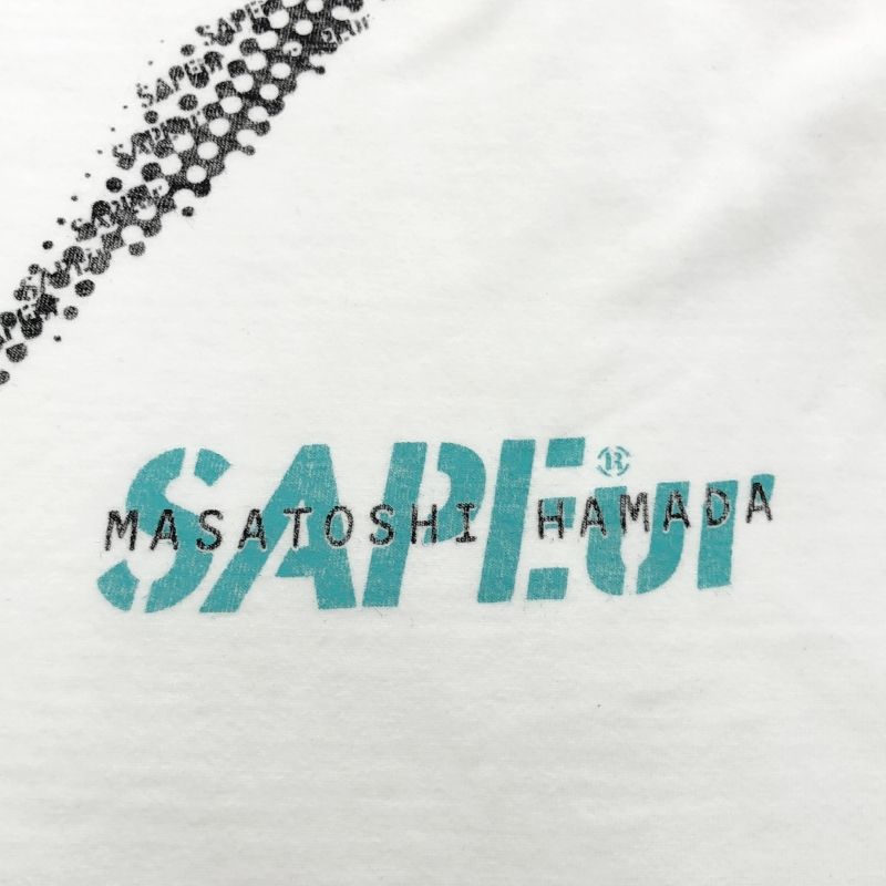 メンズ 【】SAPEur MASATOSHI HAMADA バックプリント半袖Tee サイズXL