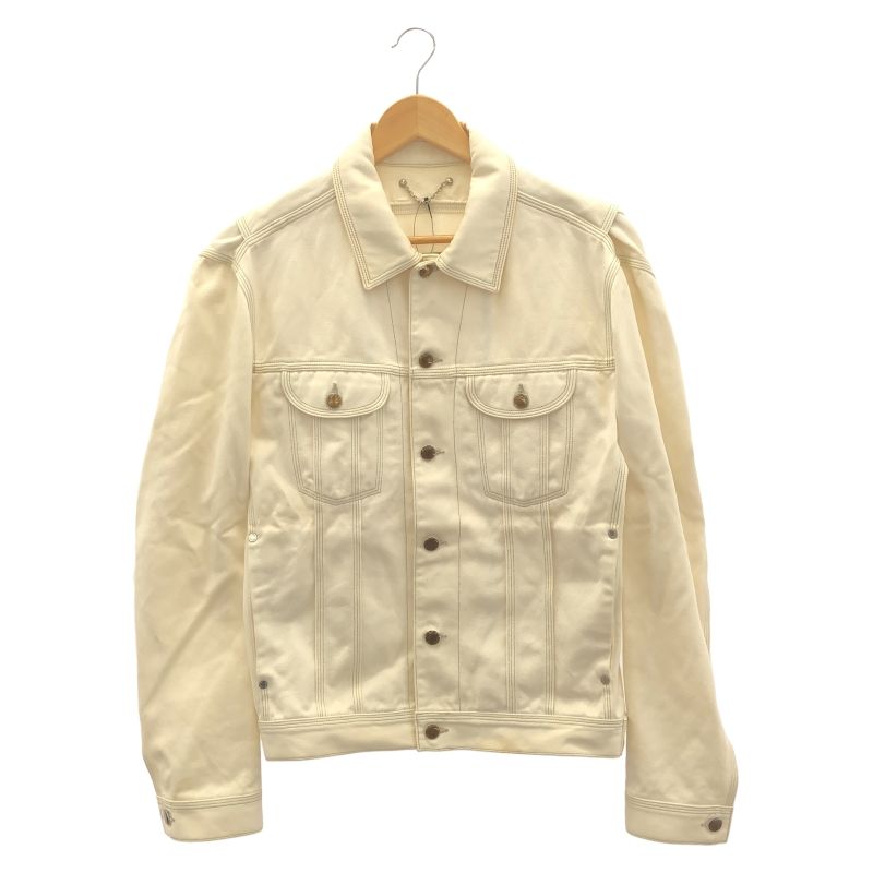 【中古】LOUIS VUITTON デニムジャケット 白 48 ルイヴィトン[92][240092320374] 中古】LOUIS VUITTON デニムジャケット 白 48 ルイヴィトン[92] - メルカリ