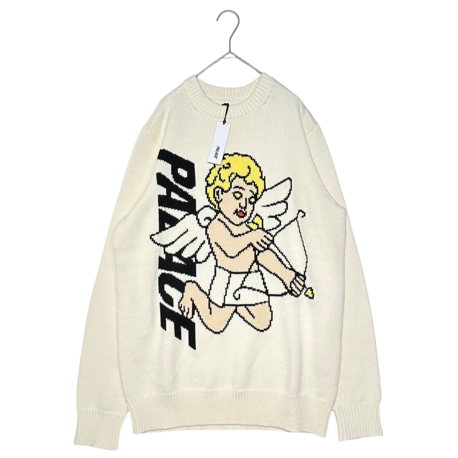 Palace(パレス) 23SS Temptation Knit 天使 ロゴ ニット M アイボリー 