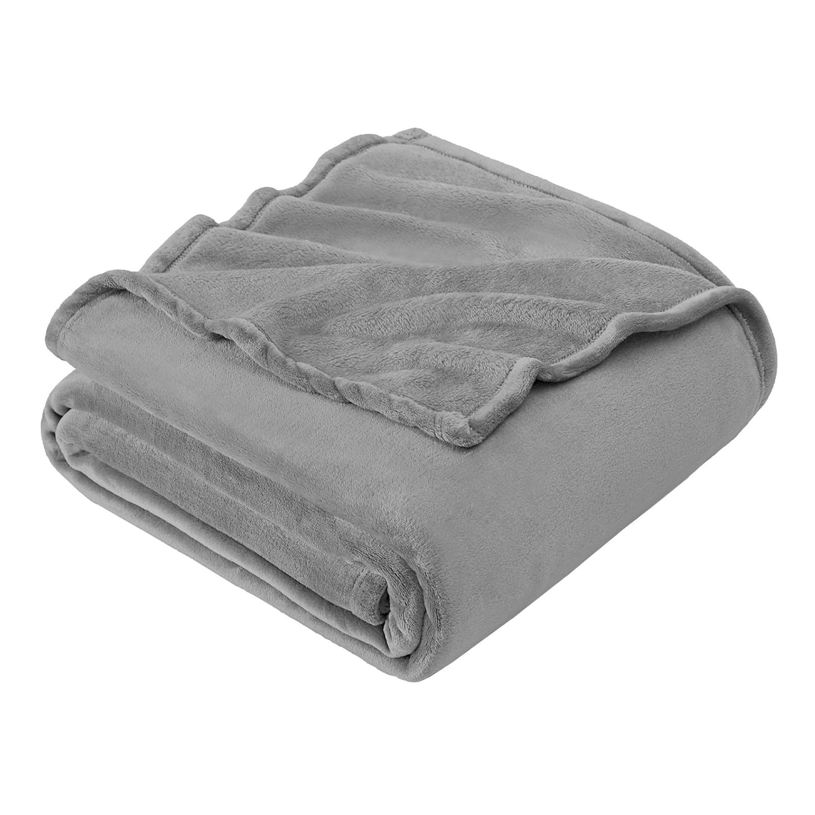 毛布 シングル 秋用 ブランケット ATOPEN マイクロファイバー 柔らかく肌触り フランネル 洗える 静電防止 四季適用「100*140 グレー」