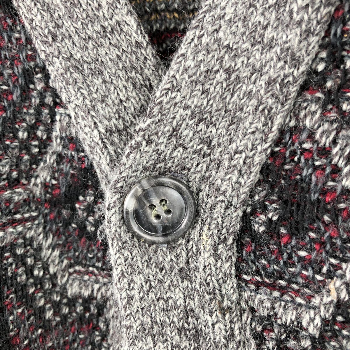 古着 80年代 ジャンセン Jantzen 総柄 ニットカーディガン USA製