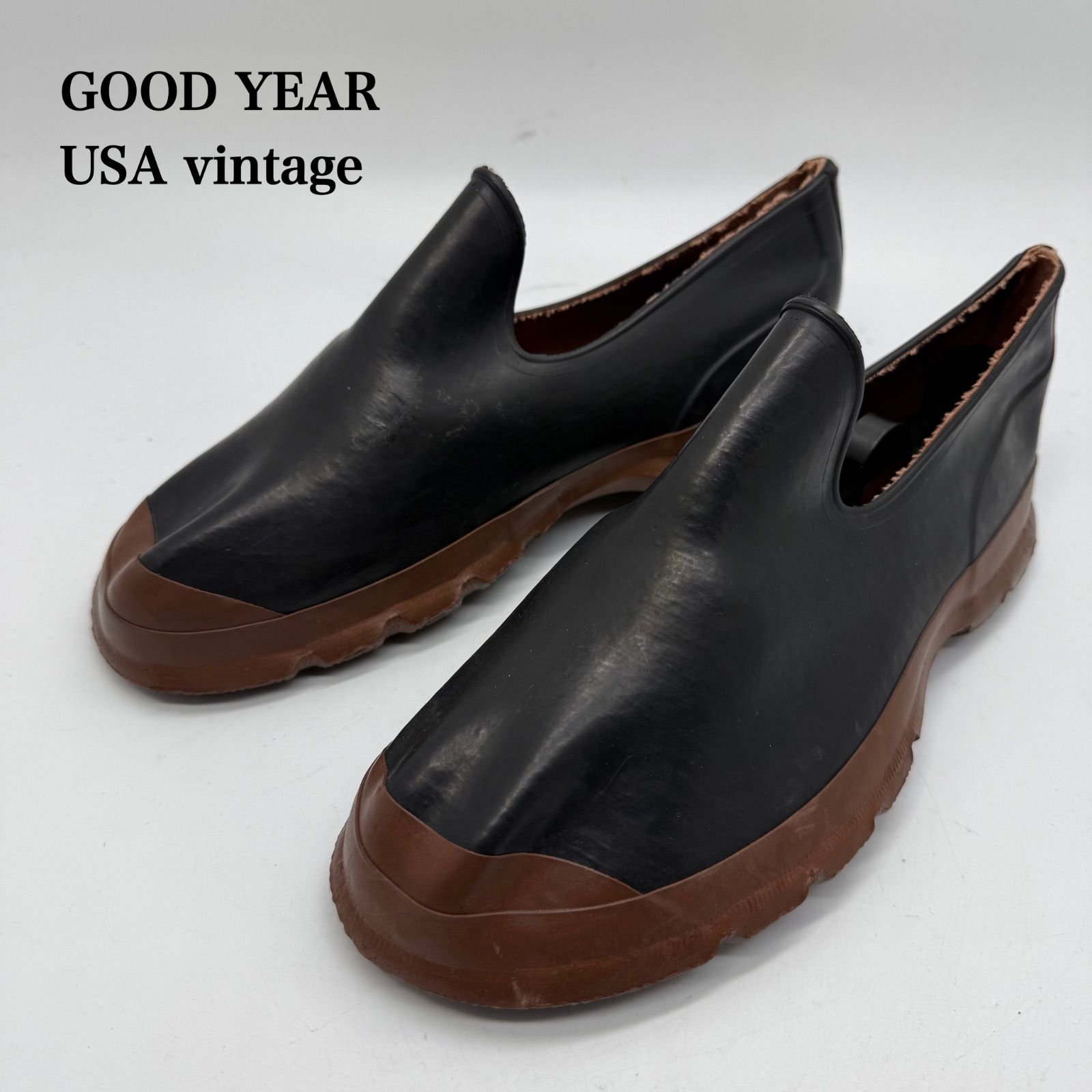 GOOD YEAR USA vintage rubber shoes US9 グッドイヤー グローブブランド ラバーシューズ レインシューズ 雨靴 希少 美品 ヴィンテージ アンティーク