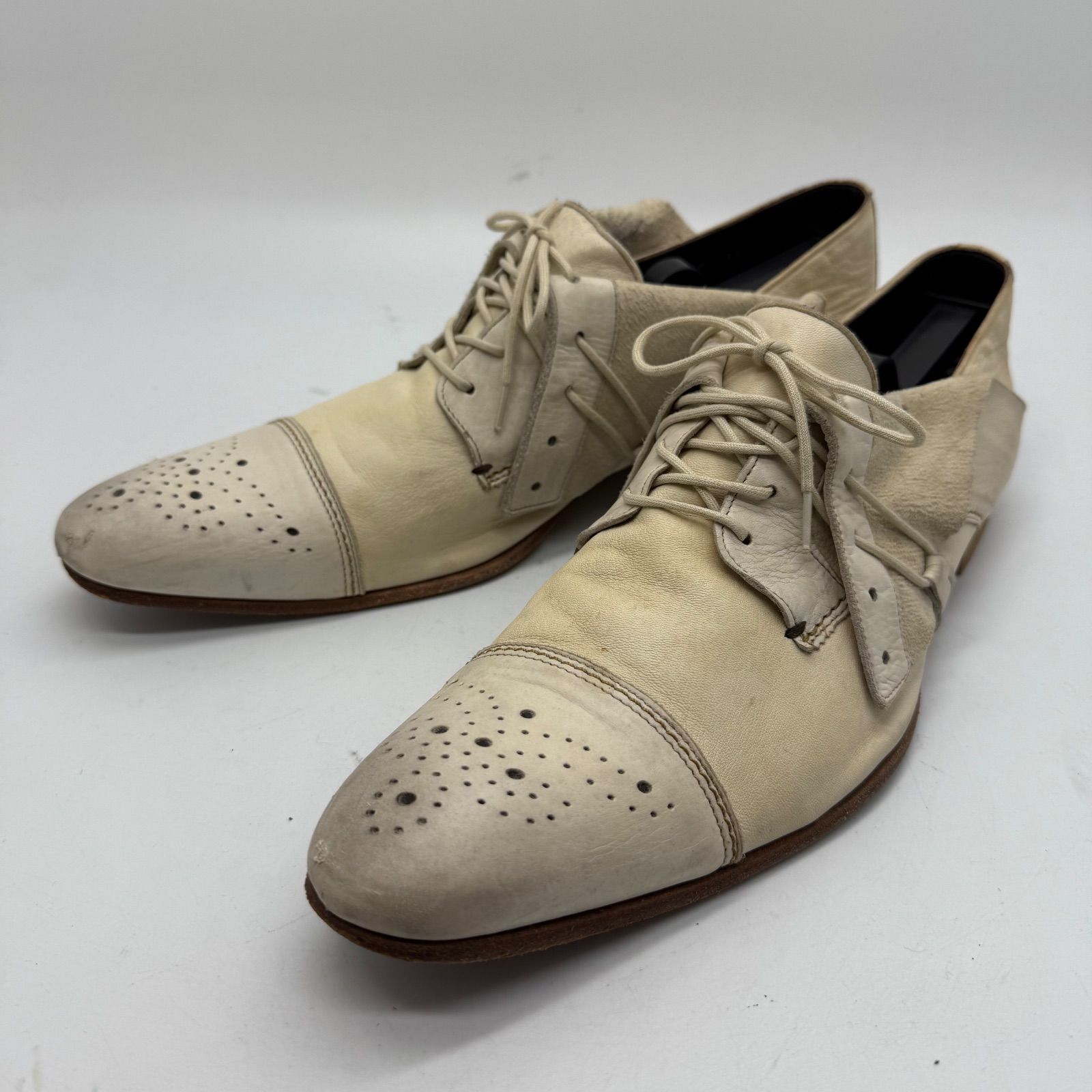 alfredo BANNISTER 00s y2k archive 2way Leather mule shoes 44