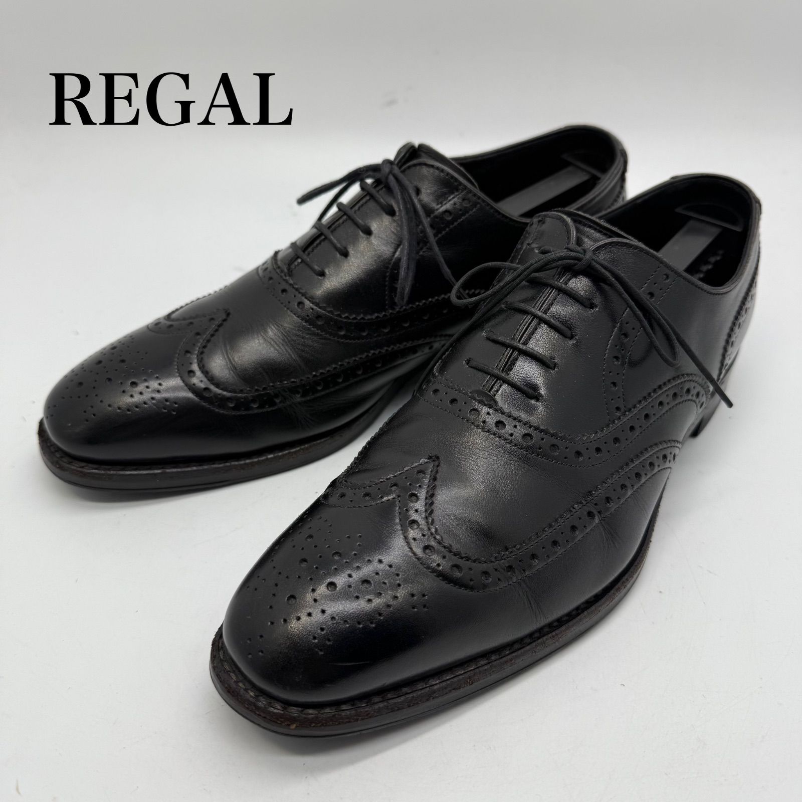REGAL JAPAN made wing tip leather dress shoes 07JR 25.5cm リーガル