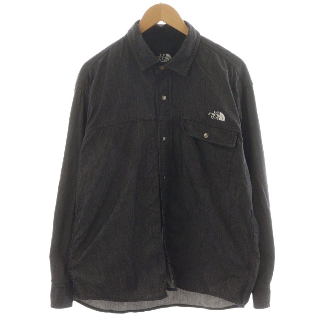ザノースフェイス THE NORTH FACE ロングスリーブナイロンデニムヌプシ