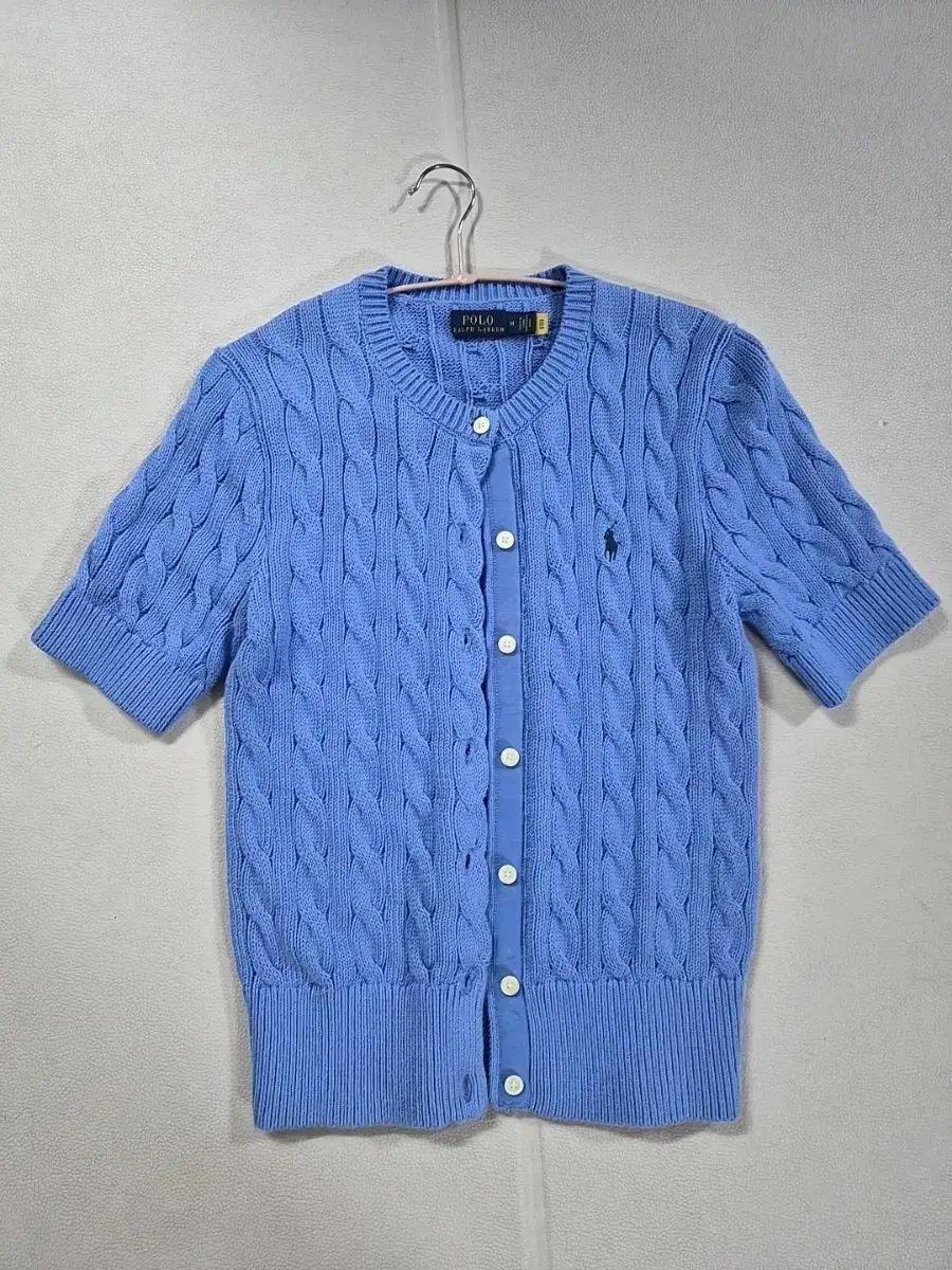 ポロ ウィメンズ 半袖 ニットカーディガン M