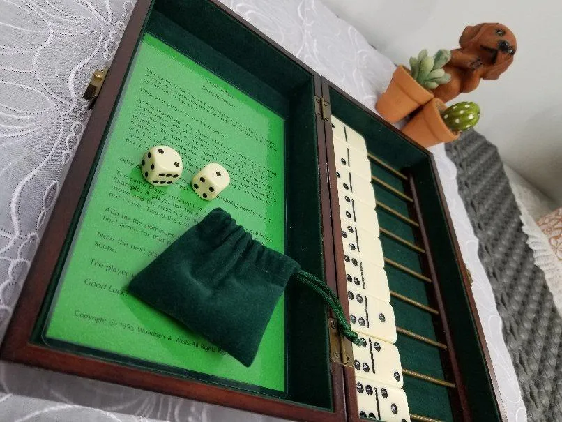 インテリア小物 希少 ヴィンテージ Dominosボードゲーム A6236C06