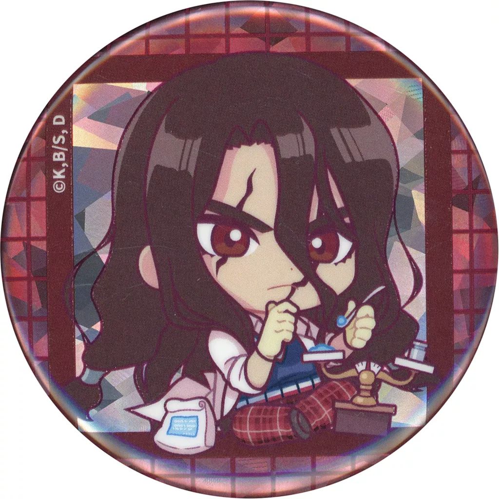 中古】バッジ・ピンズ 獅子王司 ホログラム缶バッジ 「キャラ福くじ