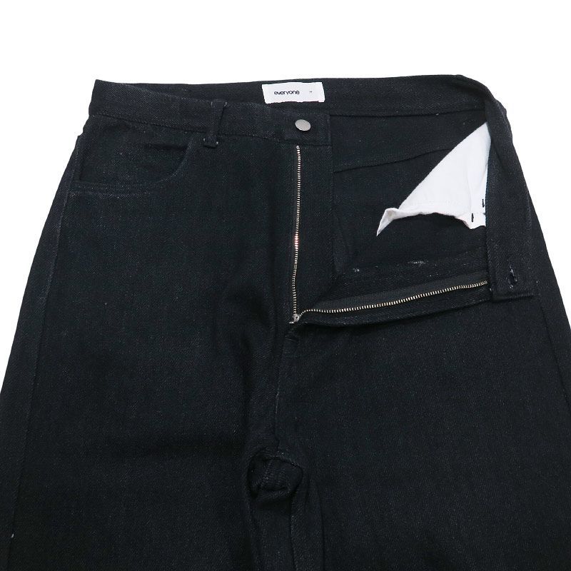everyone soft denim pants black 黒 パンツ everyone soft denim