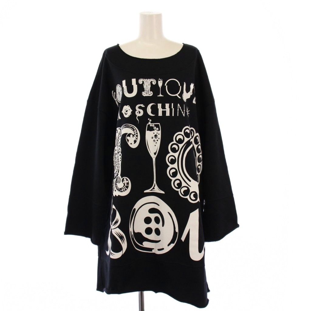 モスキーノ MOSCHINO BOUTIQUE ワンピース ミニ丈 スウェット 長袖