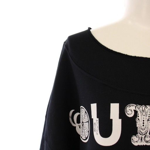 BOUTIQUE MOSCHINO モスキーノ だまし絵ワンピース ブラック BOUTIQUE