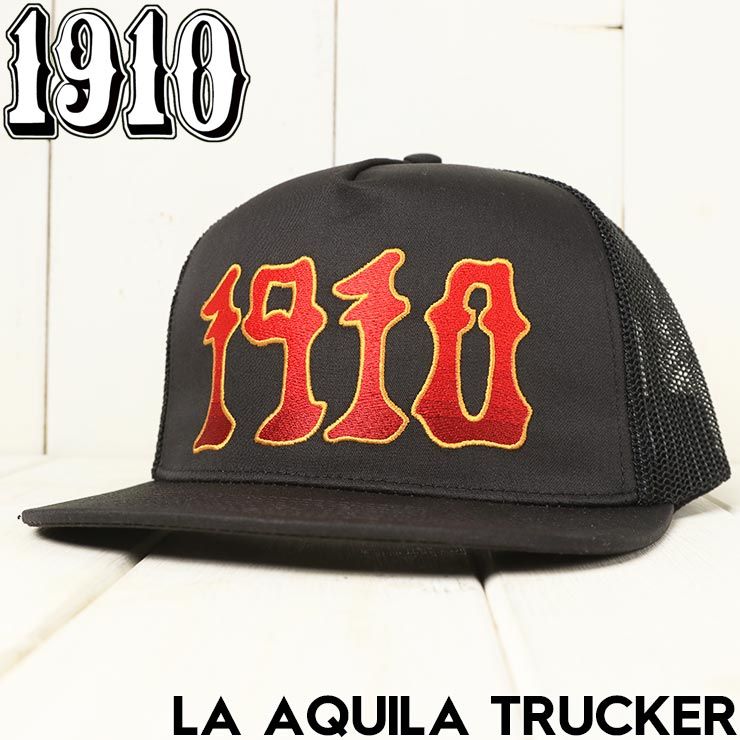 1910 ナインティーンテン LA AQUILA TRUCKER HAT メッシュキャップ 帽子