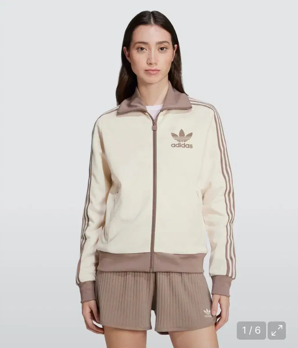 アディダス BECKENBAUER トラックジャージ ONE ホワイト レース ブラウン モカ ムース ジャージ S