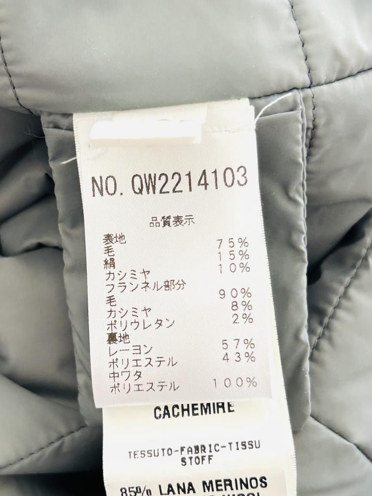 FABIANA FILIPPI ファビアナフィリッピ イタリア製 コート グレー 無地