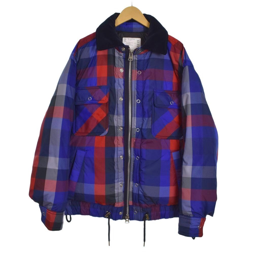サカイ sacai 22AW Plaid Padded Blouson プレイドパデッド サカイ sacai 22AW Plaid Padded Blouson プレイドパデッド