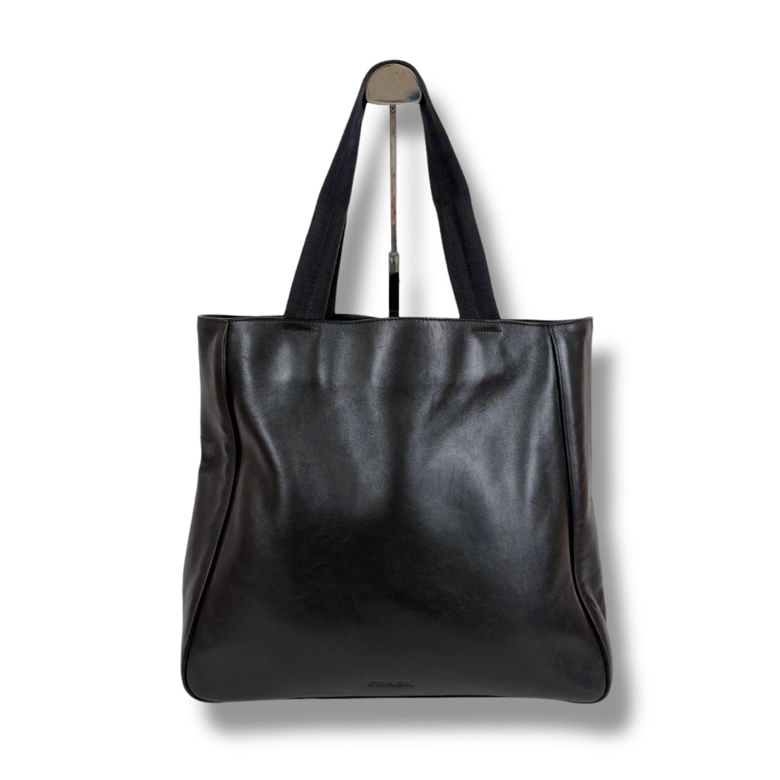 PRADA ショルダーバッグ トートバッグレザー黒 ブラック 【公式通販】