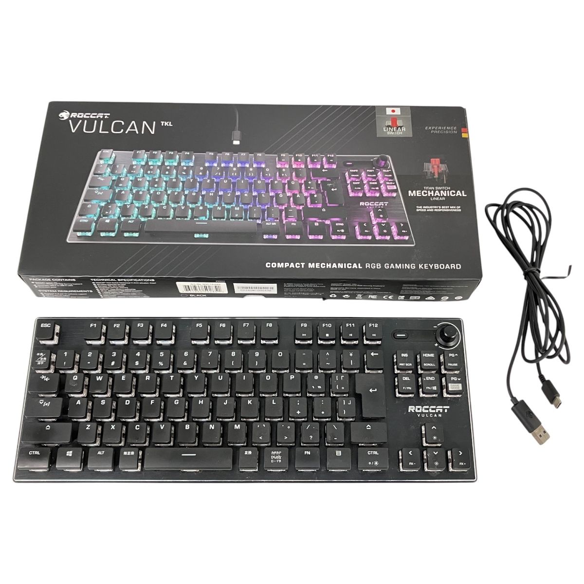 ROCCAT ロキャット ROC-12-285 VULCAN TKL ゲーミングキーボード PC