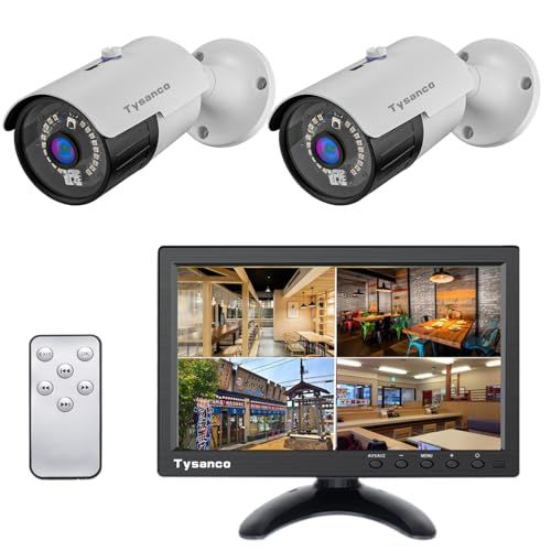 新品】防犯カメラセット 有線 10.1インチHD TFT液晶カラーモニター