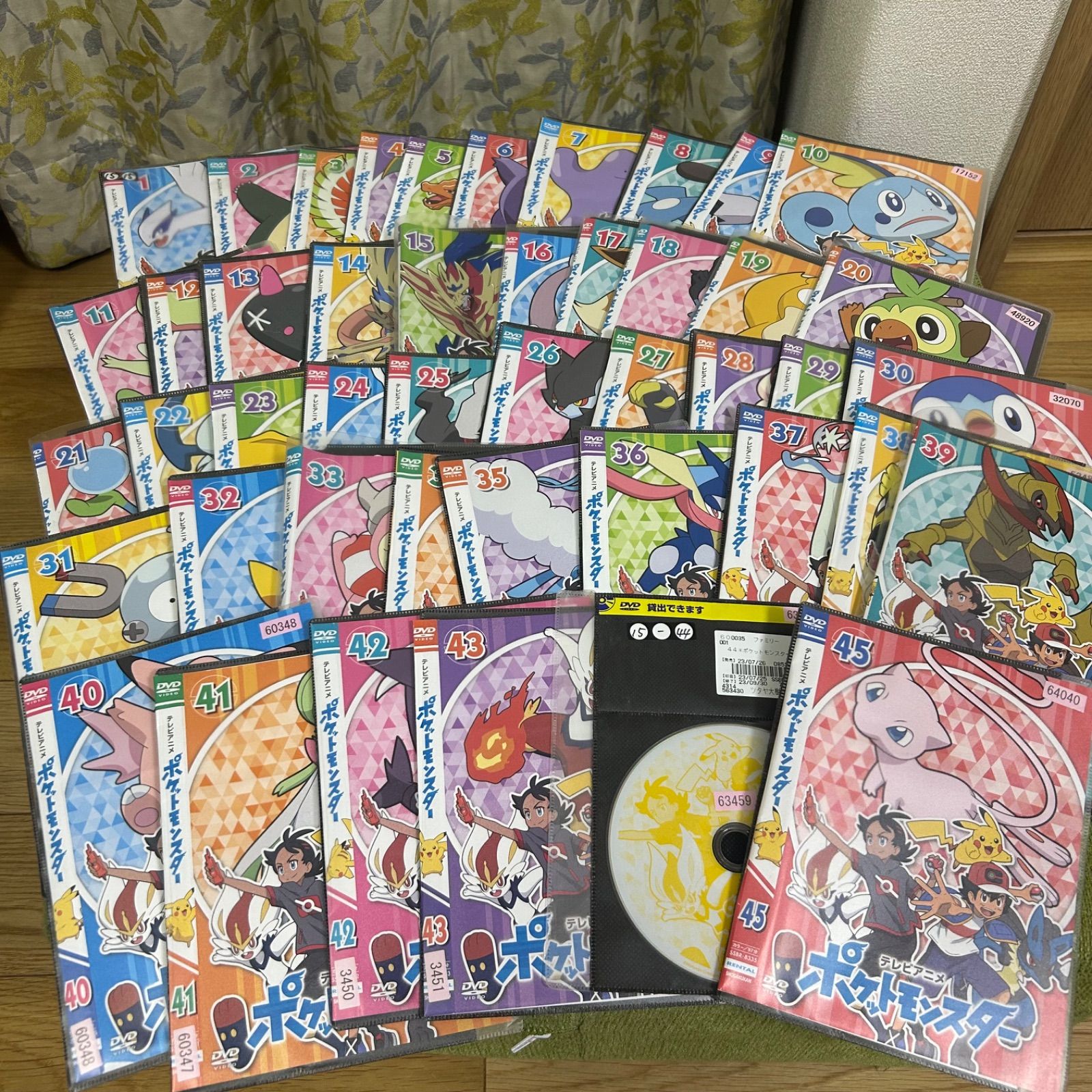 ポケットモンスター 新無印 2019 DVD 45巻全巻セット レンタルアップ