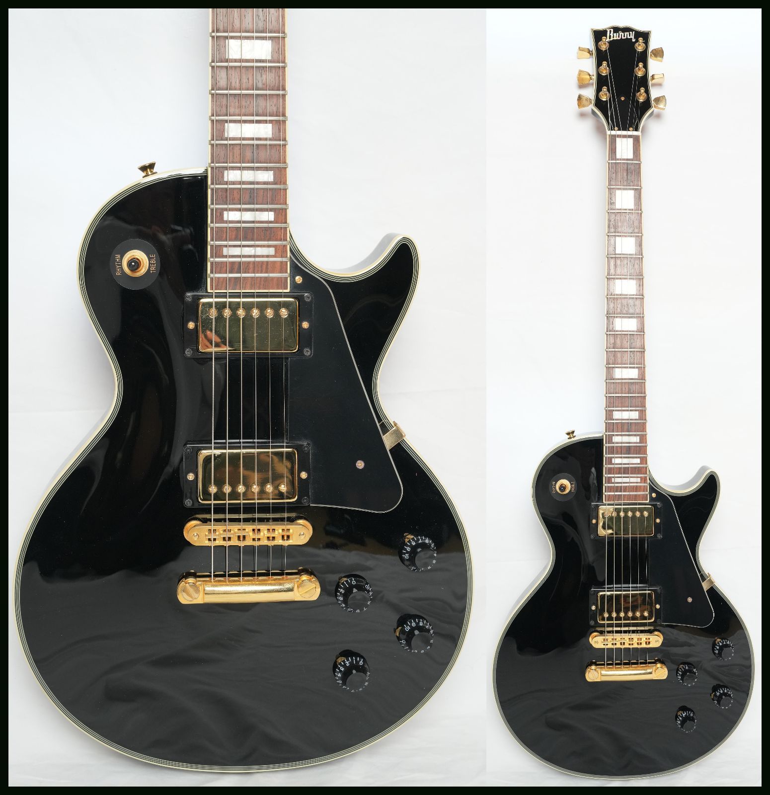 ☆BURNY☆SRLC-55 BLACK レスポールカスタム 2012年製 美品