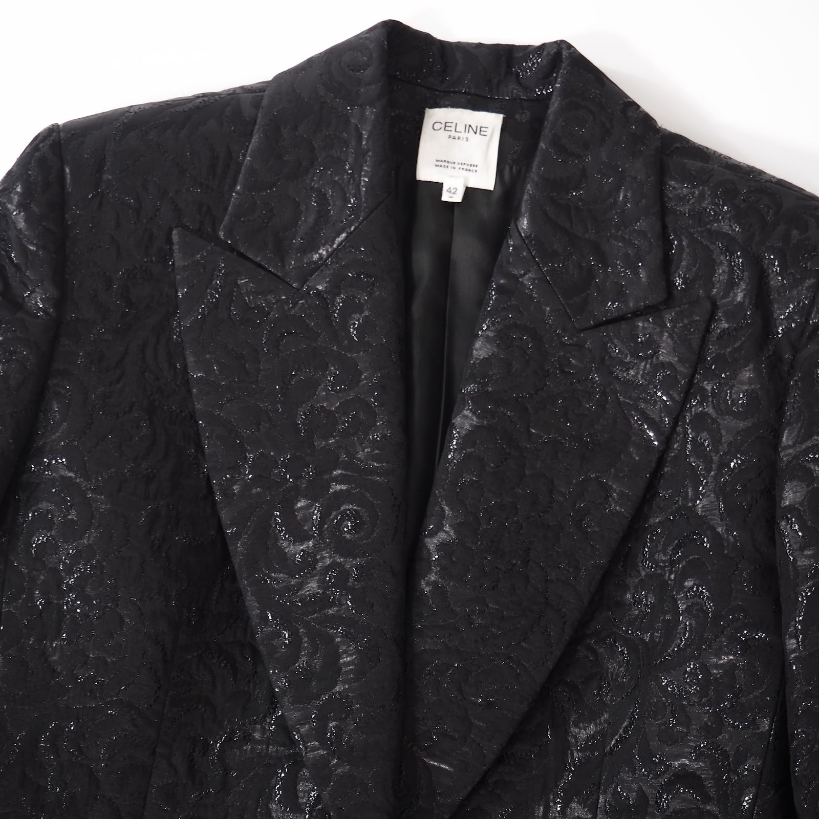 極美品 セリーヌ CELINE フランス製 ヴィンテージ ジャガード