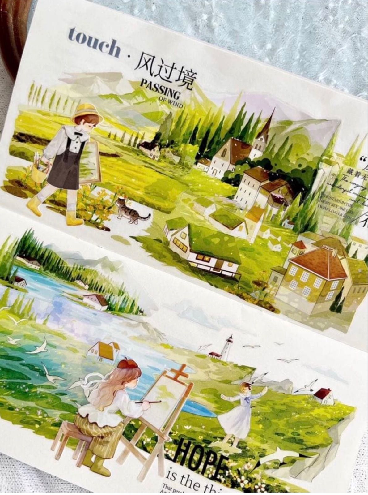 PET 7cm×5.2m 春夏烂漫 ダイカット加工 海外マスキングテープ 海外