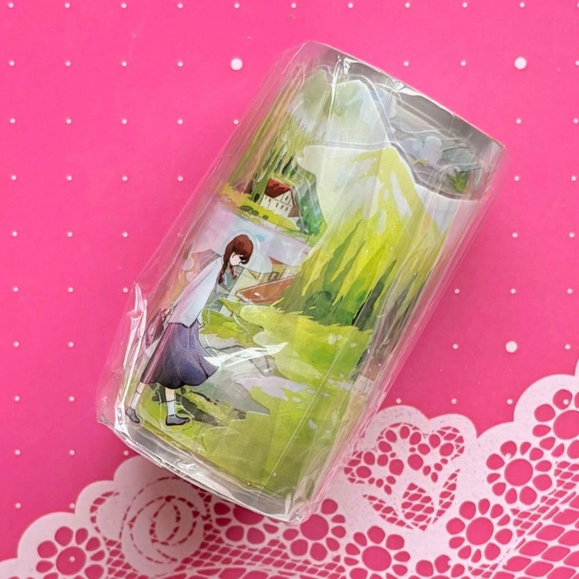 PET 7cm×5.2m 春夏烂漫 ダイカット加工 海外マスキングテープ 海外