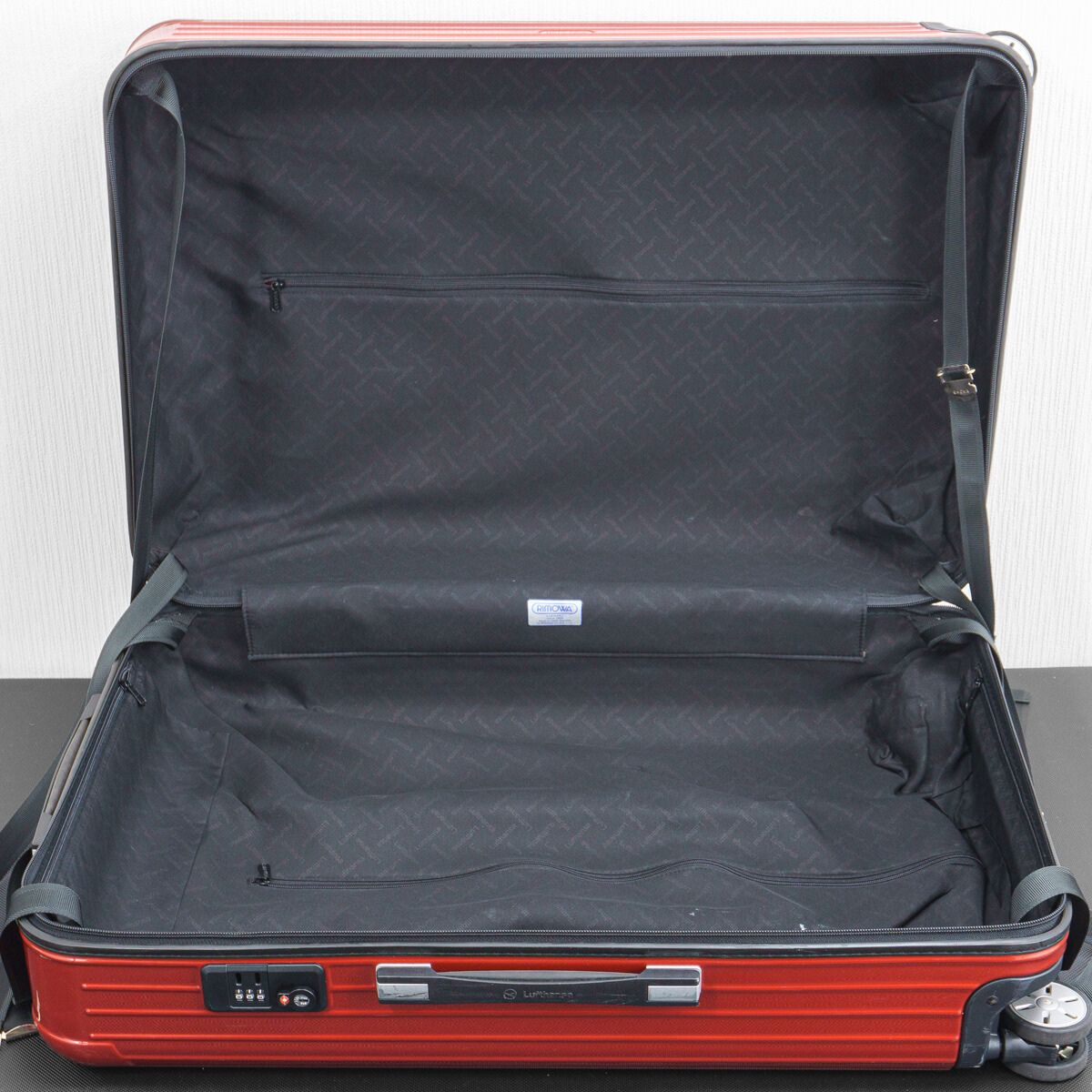 RIMOWA レッド キャリーケース スーツケース ルフトハンザ RIMOWA リモワ ルフトハンザ エアーライト SALSA サルサ 82L 4輪 TSA