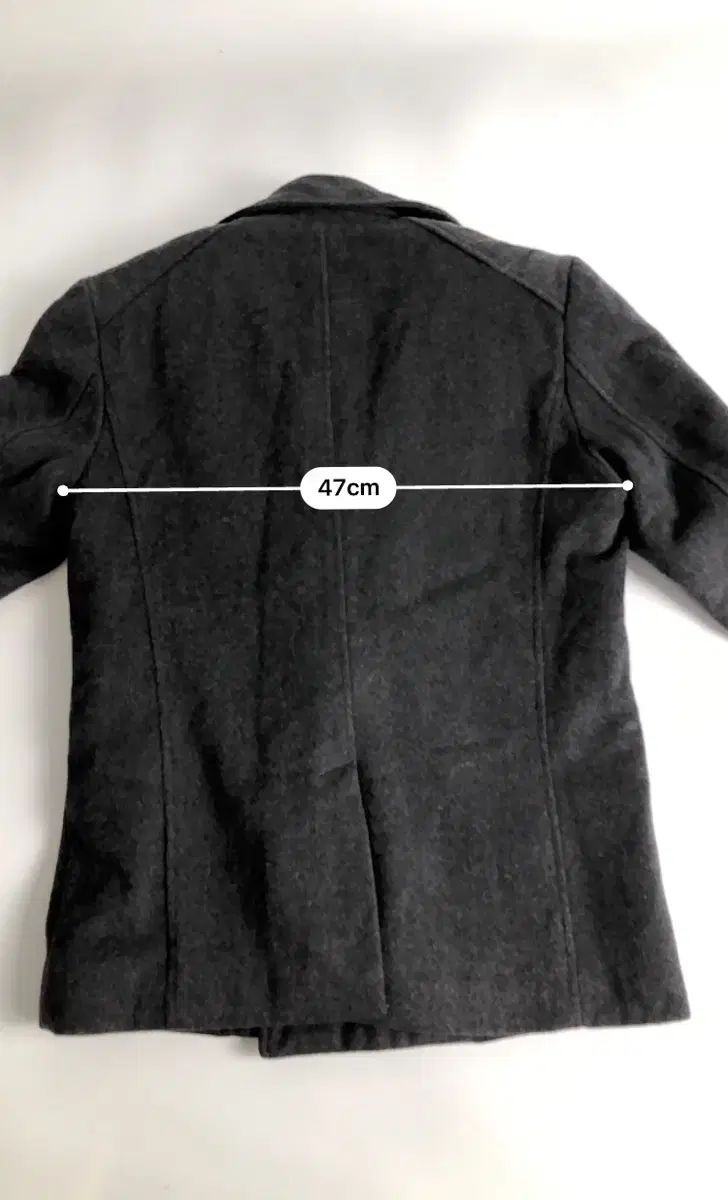 極美品> LARDINI ダークグレー ダブル ウール チェスターコート 46 極