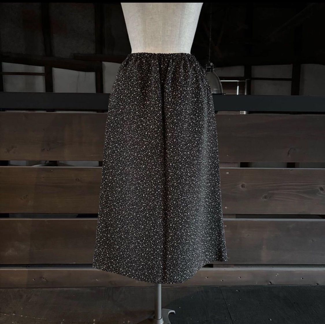 良品 KANEKO ISAO カネコイサオ ドット 水玉 スノー 雪 スカート