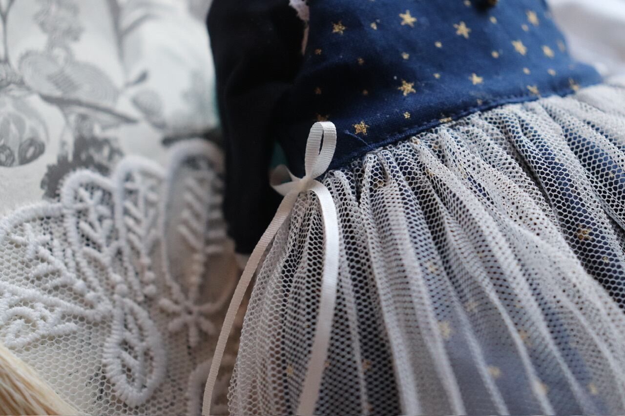 冬のお空のお星さまお洋服set